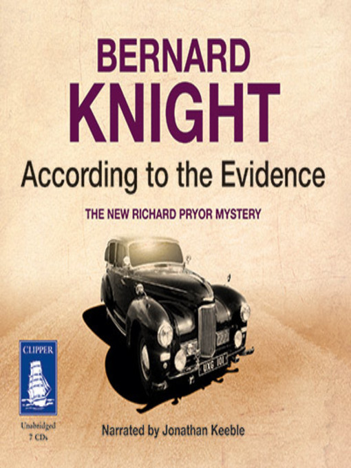 Title details for According to the Evidence by Bernard Knight - Available